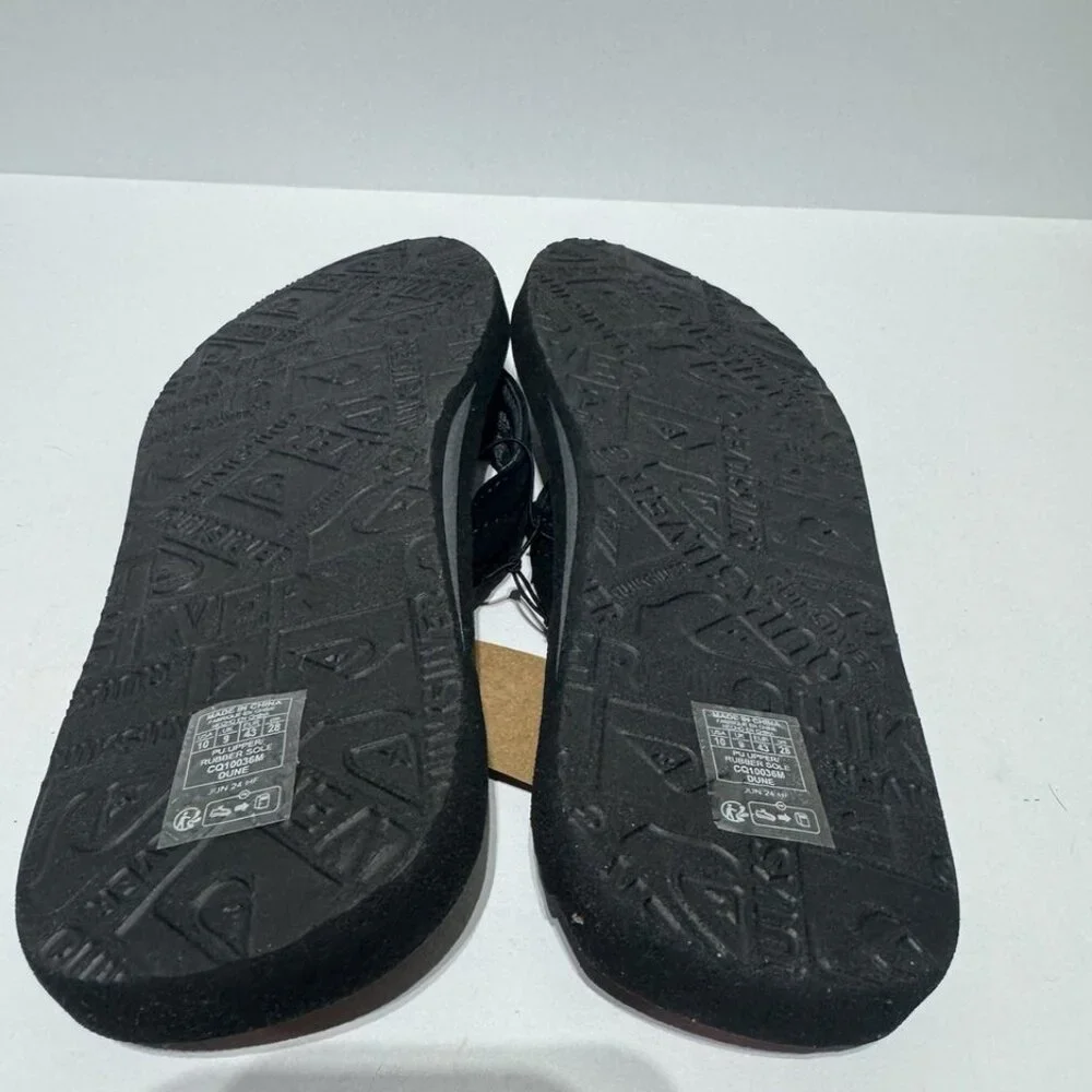 Quicksilver Mens Dune Sandals Black Size 10 M
